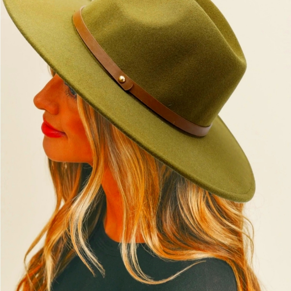 MH0053 Fedora Band Trim Felt Hat